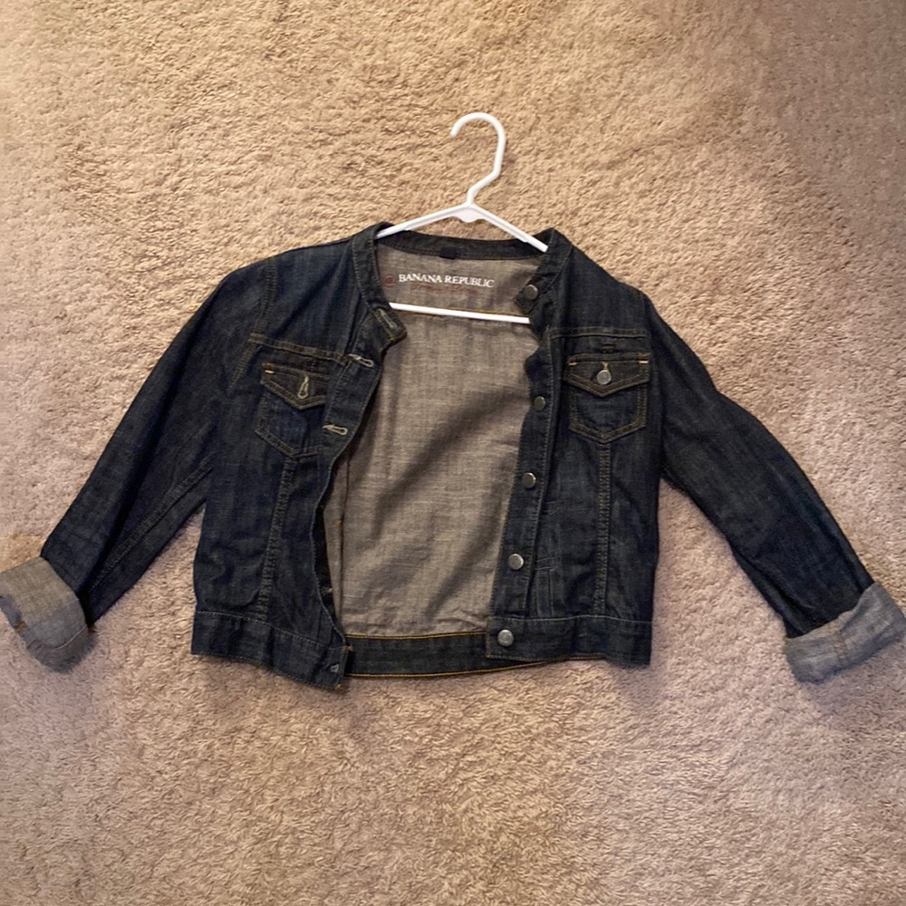 Banana Republic dark wash denim jacket